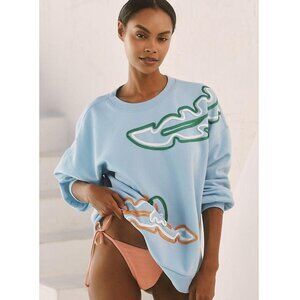 NWT EXCLUSIVE Anthropologie Celandine Embellished Crew Neck Sweatshirt - Sz XS/S